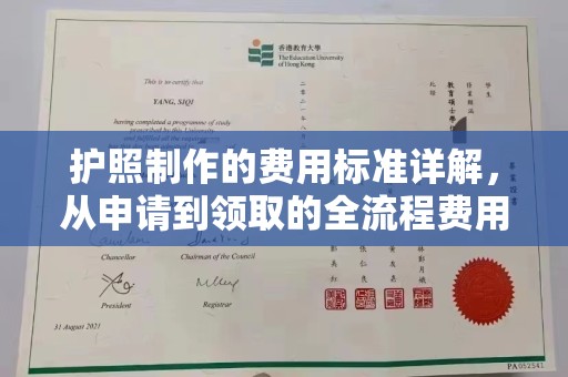 忻府护照制作的费用标准详解，从申请到领取的全流程费用指南