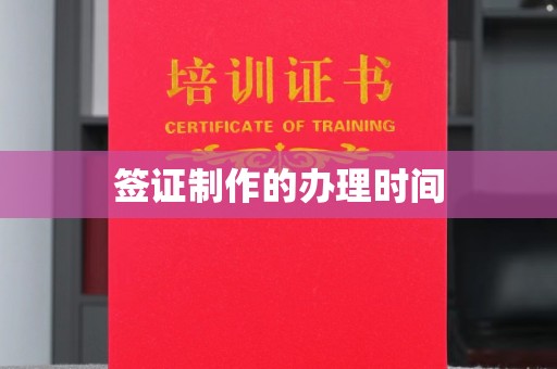 忻府签证制作的办理时间