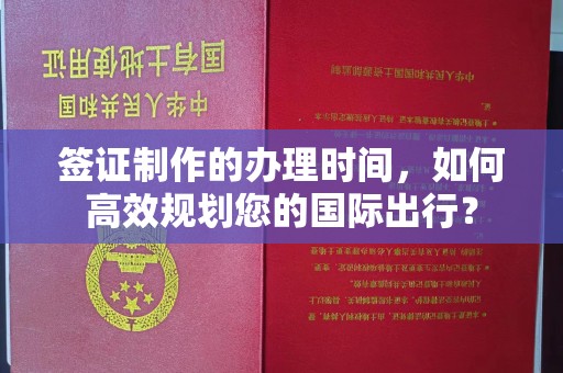 忻府签证制作的办理时间，如何高效规划您的国际出行？