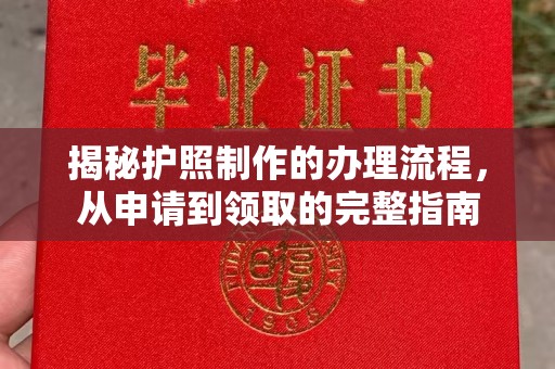 忻府揭秘护照制作的办理流程，从申请到领取的完整指南
