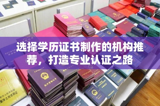 忻府选择学历证书制作的机构推荐，打造专业认证之路