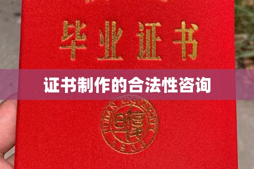 忻府证书制作的合法性咨询