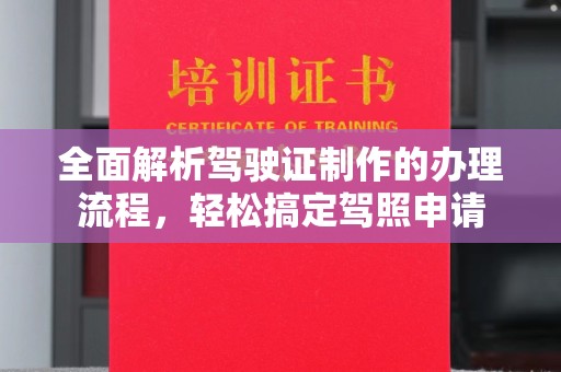 忻府全面解析驾驶证制作的办理流程，轻松搞定驾照申请
