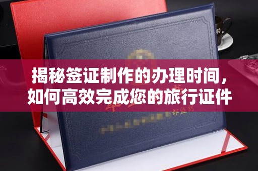 忻府揭秘签证制作的办理时间，如何高效完成您的旅行证件