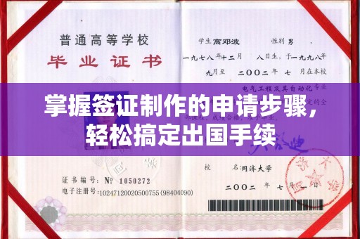 忻府掌握签证制作的申请步骤，轻松搞定出国手续