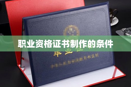 忻府职业资格证书制作的条件
