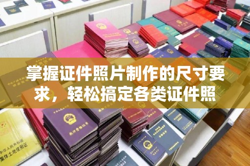 忻府掌握证件照片制作的尺寸要求，轻松搞定各类证件照