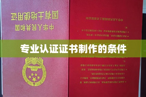 忻府专业认证证书制作的条件